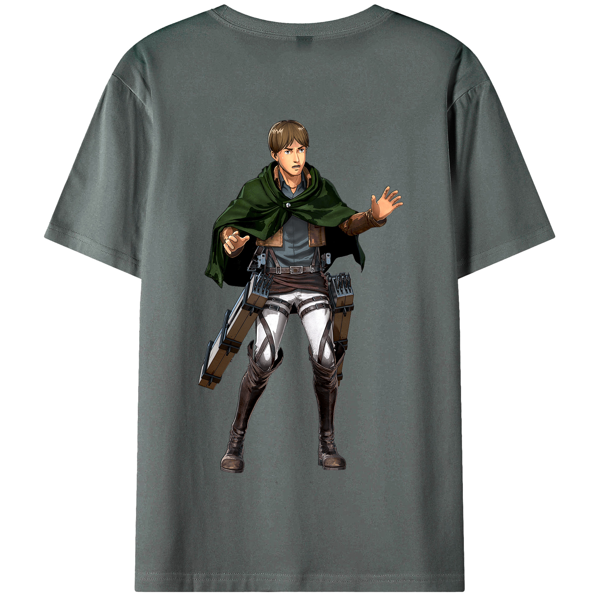 （画像用） 進撃の巨人 Attack on Titan 綿100％半袖Tシャツ（背面プリント）